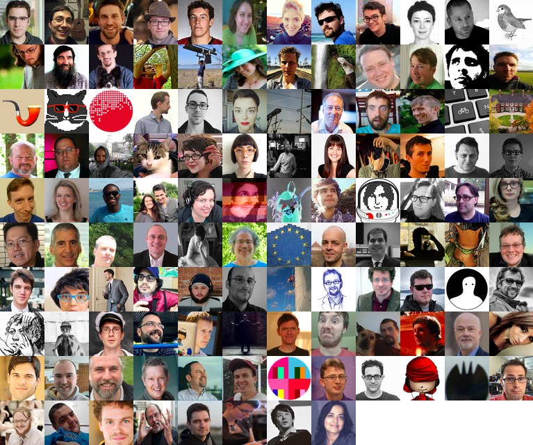 2014 IndieWeb movement grid of faces